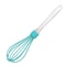 Silicone Whisk Egg Beater with Transparent Handle for Baking and Cream Mixing