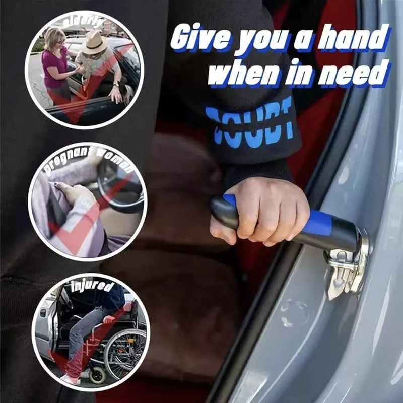 Portable Car Assist Handle for Seniors Auto Cane Vehicle Support Grab Bar