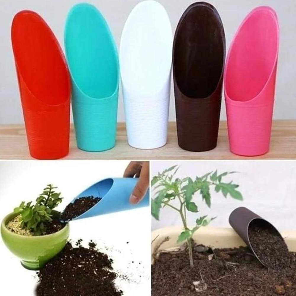 Plastic Seedling Transplanter Soil Scoop for Succulent and Garden Potting
