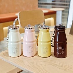 mini insulated cup leak proof stainless steel pocket cup with chain