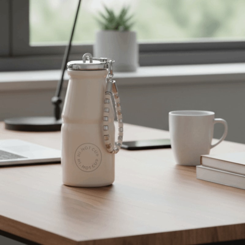 Mini Insulated Cup Leak Proof Stainless Steel Pocket Cup with Chain