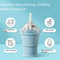 Silicone Folding Cup with Straw Portable Ice Cup for Travel and Outdoors