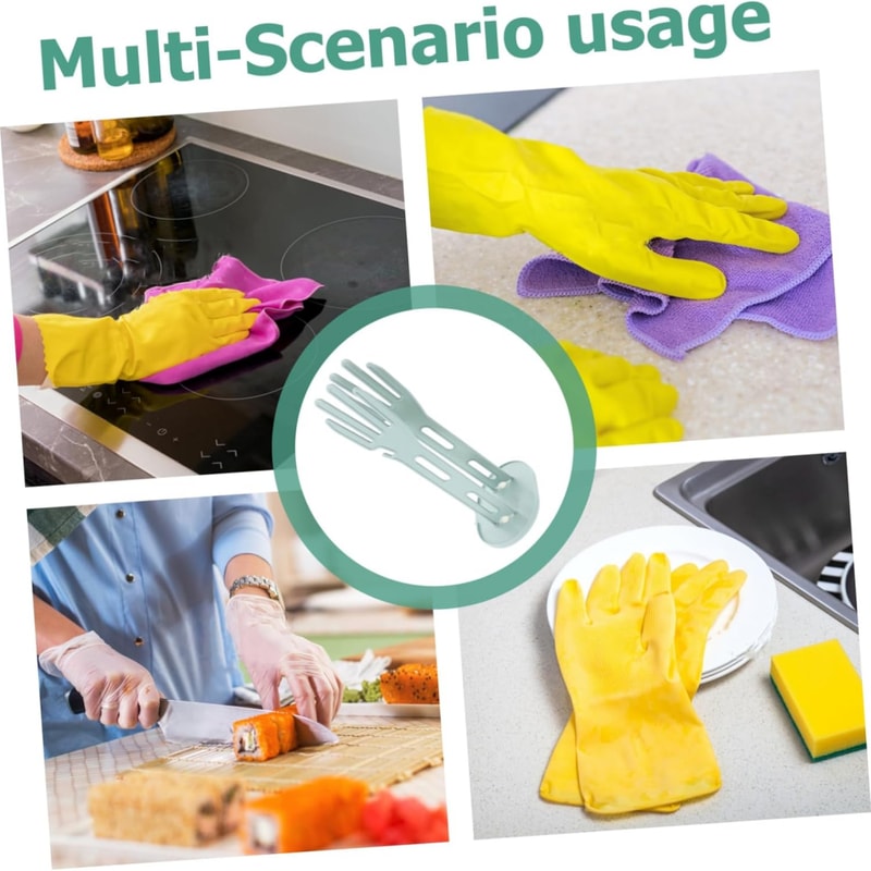 Kitchen Glove Drying Rack with Drain Tray and Towel Holder