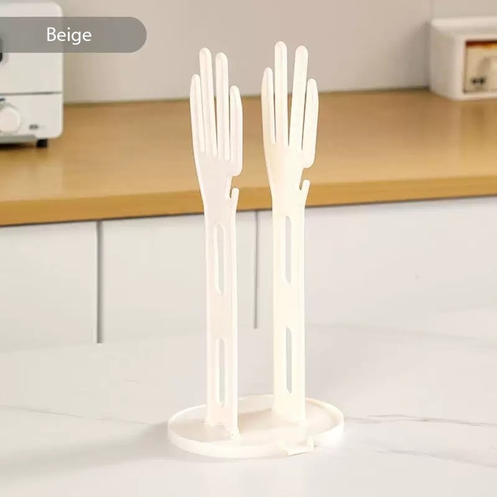 Kitchen Glove Drying Rack with Drain Tray and Towel Holder