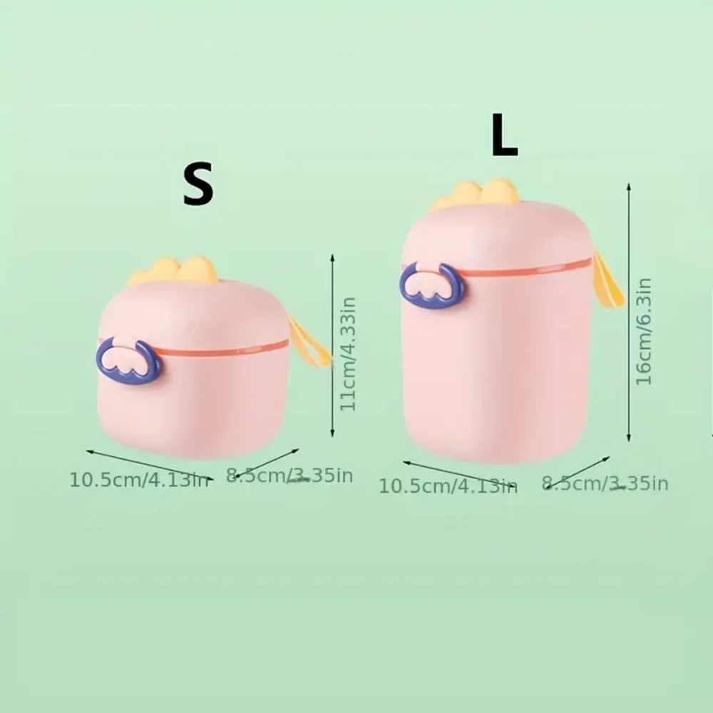 Dinosaur Baby Formula Dispenser With Spoon Portable Milk Powder Container 1