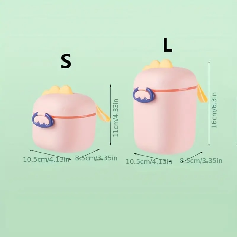 Dinosaur Baby Formula Dispenser With Spoon Portable Milk Powder Container 1