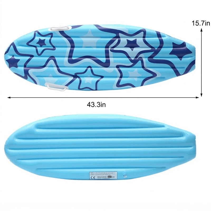 Inflatable Surfboard Pool Toy For Luau Party Decorations And Beach Fun 2