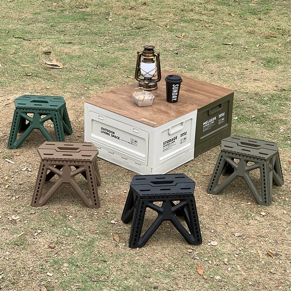 Portable Folding Stool For Adults Heavy Duty Camping Stool For Hiking Fishing BBQ 1