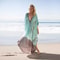 Tie Dye Chiffon Beach Cover Up For Women Maxi Swimsuit Cover Up Dress 4