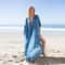 Tie Dye Chiffon Beach Cover Up For Women Maxi Swimsuit Cover Up Dress 5