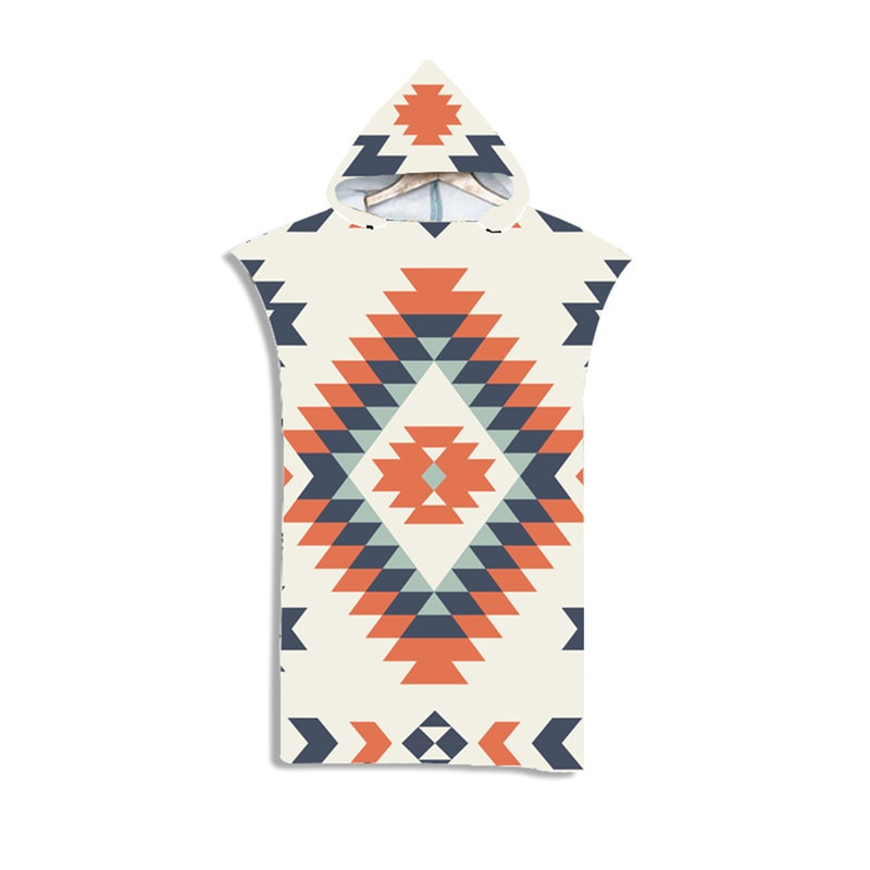 Quick Dry Microfiber Adult Hooded Towel Poncho Surf Changing Robe 7