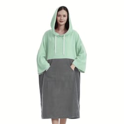quick dry microfiber surf changing poncho hooded beach towel for adults