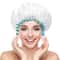 Satin Shower Cap For Women Double Layer Waterproof Bath Cap For Long Hair 4