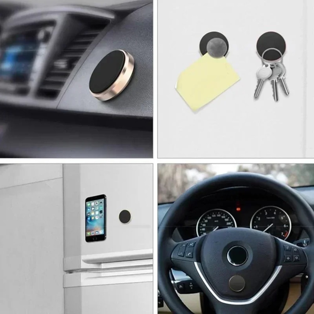 Magnetic Car Phone Holder Stick On Dashboard and Wall Mount
