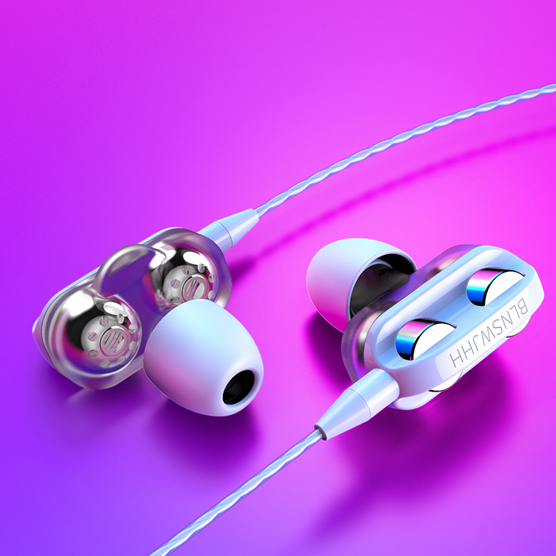 Heavy Bass Wired Earbuds with Mic for Gaming and Music