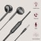 Secure Fit Sports Wired Earbuds with Mic and Stereo Sound