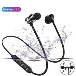 magnetic neckband earbuds with mic waterproof bluetooth sport earphones