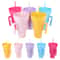 Snack and Drink Cup with Straw Handle Stadium Tumbler for Movies Travel and Home