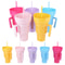 Snack and Drink Cup with Straw Handle Stadium Tumbler for Movies Travel and Home