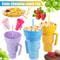 Snack and Drink Cup with Straw Handle Stadium Tumbler for Movies Travel and Home