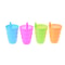 Colorful kids straw cup with Built In Straw for Toddlers and Everyday Drinks