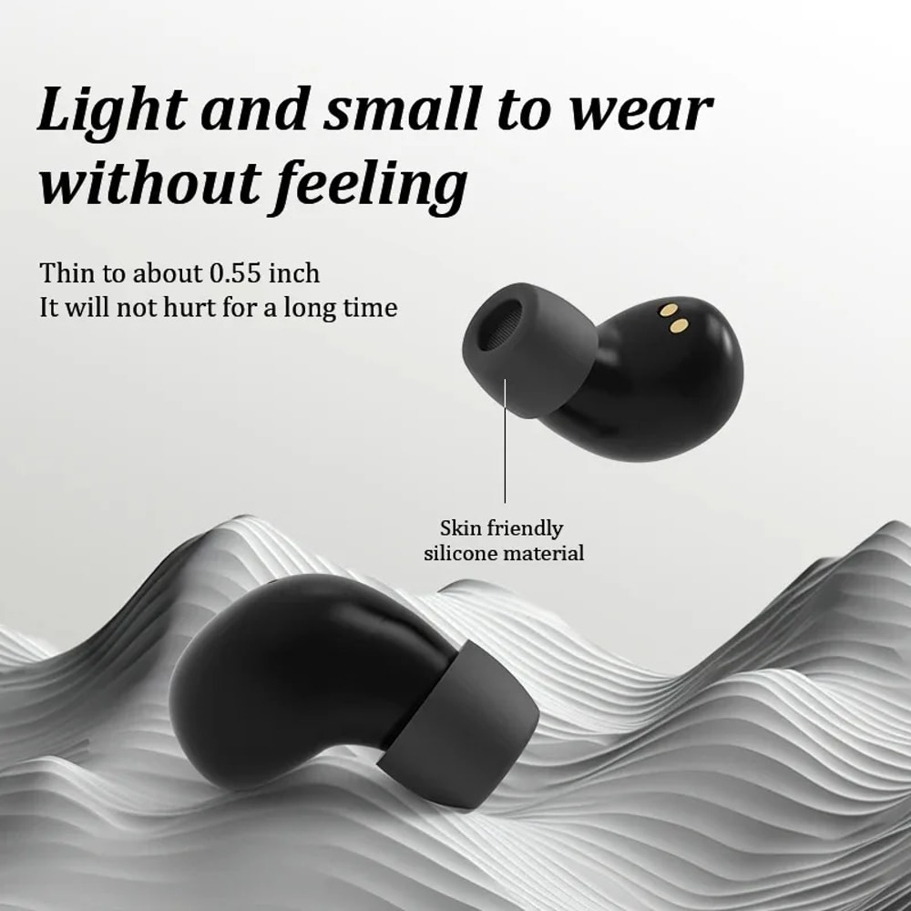 Mini Sleep Earbuds For Side Sleepers Wireless Bluetooth Earbuds With Mic 3
