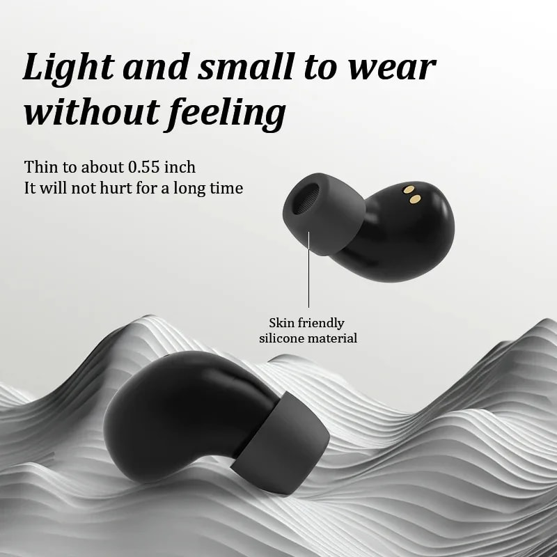Mini Sleep Earbuds For Side Sleepers Wireless Bluetooth Earbuds With Mic 3