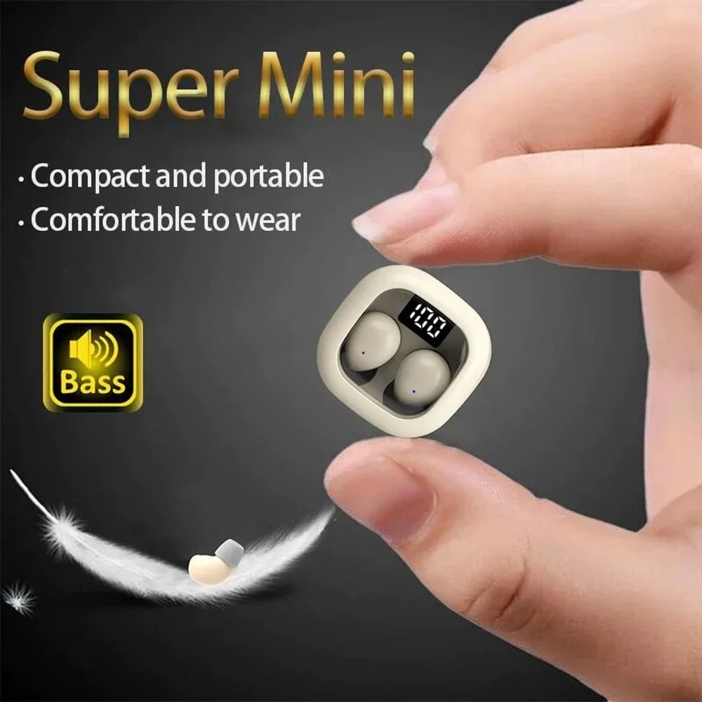 Mini Sleep Earbuds For Side Sleepers Wireless Bluetooth Earbuds With Mic 4