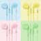 Macaron Wired In Ear Headphones With Microphone Noise Cancelling Colorful Earbuds 2