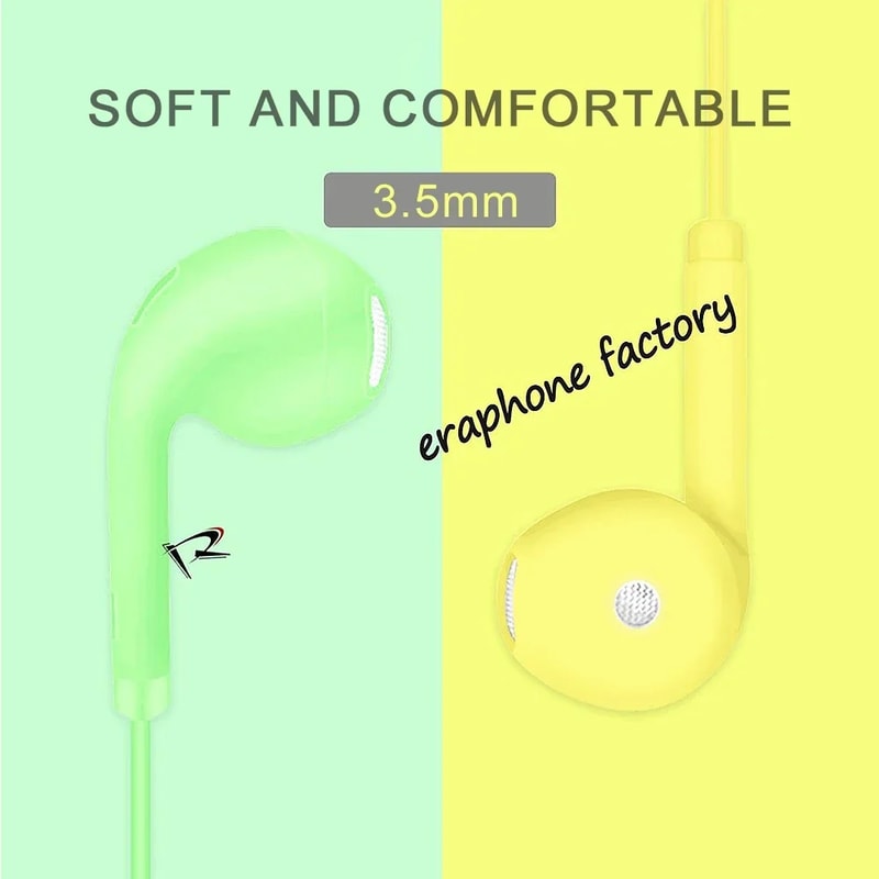 Macaron Wired In Ear Headphones With Microphone Noise Cancelling Colorful Earbuds 1