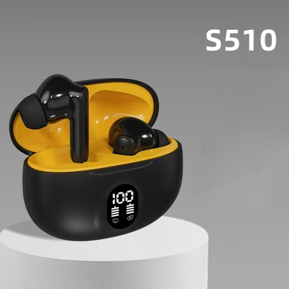 TWS Bluetooth Wireless Earbuds with LED Display Case and Touch Control