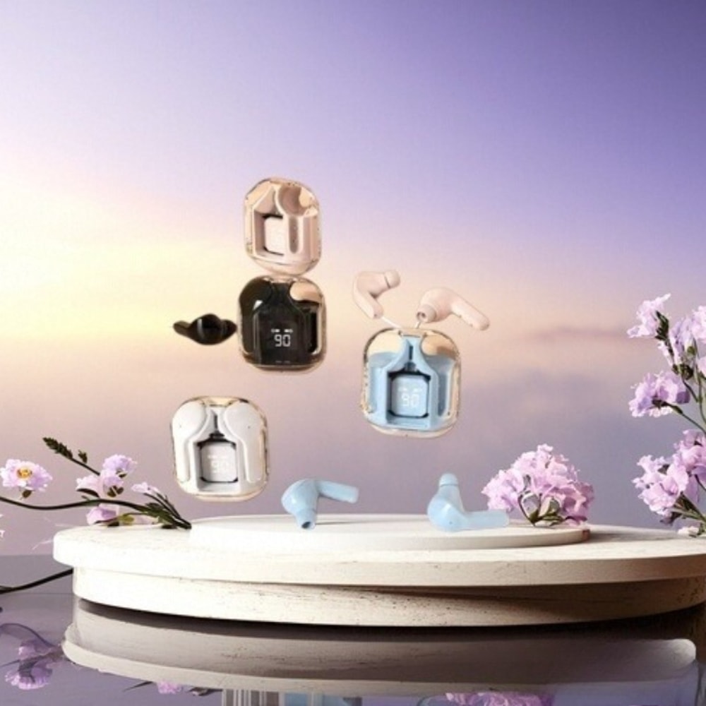 Wireless Mini Earbuds with LED Digital Display HiFi Stereo Bluetooth Headphones