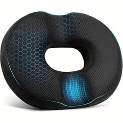 memory foam orthopedic donut pillow for hemorrhoid relief and sciatica support seat cushion