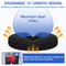 Memory Foam Orthopedic Donut Pillow for Hemorrhoid Relief and Sciatica Support Seat Cushion