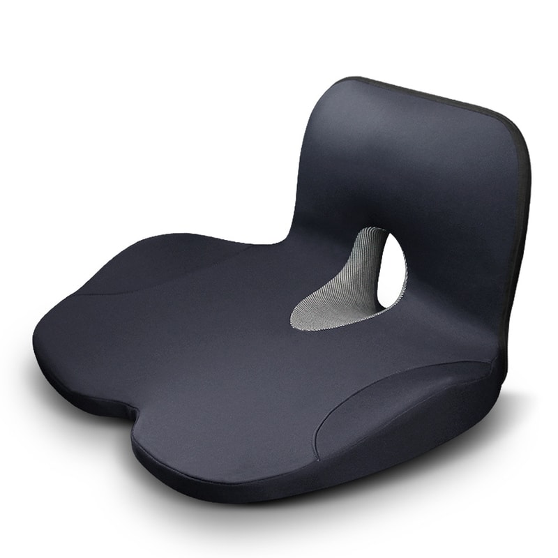 Ergonomic L Shaped Memory Foam Seat Cushion For Office Chair Back And Hip Support 4