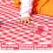 Portable Waterproof Picnic Blanket Foldable Beach Mat With Handle Red Checkered 3