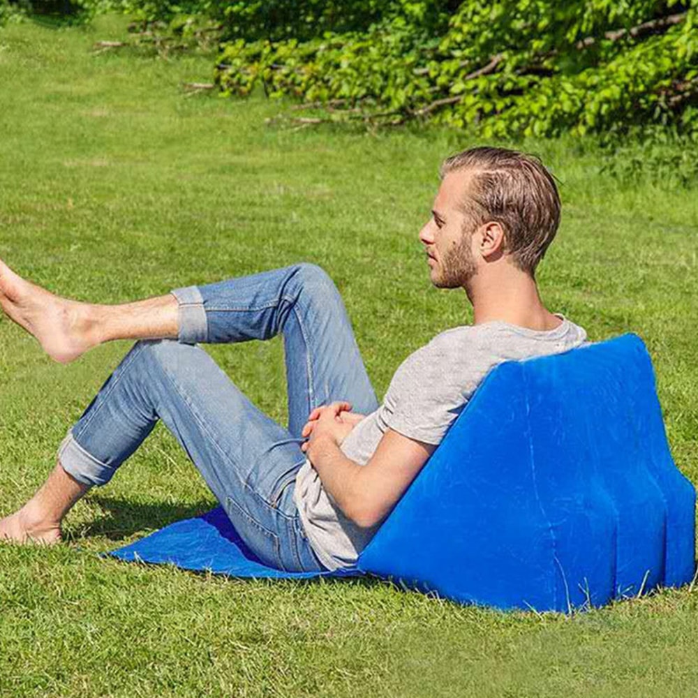 Ultimate Inflatable Beach Backrest & Triangular Lounger for Sunbathing and Camping