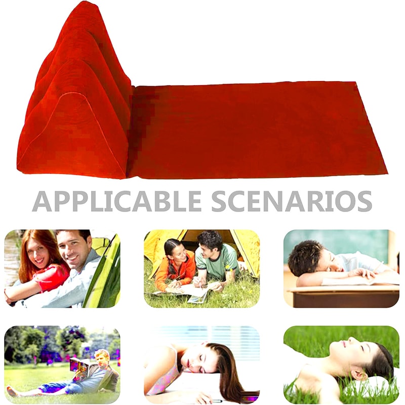 Ultimate Inflatable Beach Backrest & Triangular Lounger for Sunbathing and Camping