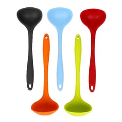 ultimate heat resistant silicone spoon non stick deep soup spoon for daily cooking