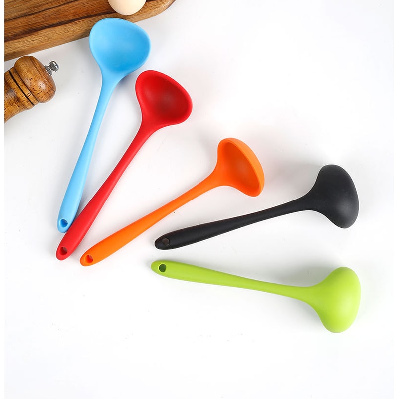 Ultimate Heat Resistant Silicone Spoon Non Stick Deep Soup Spoon For Daily Cooking 3