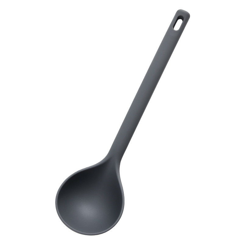 Premium Silicone Soup Ladle Heat Resistant Long Handle Ramen Spoon