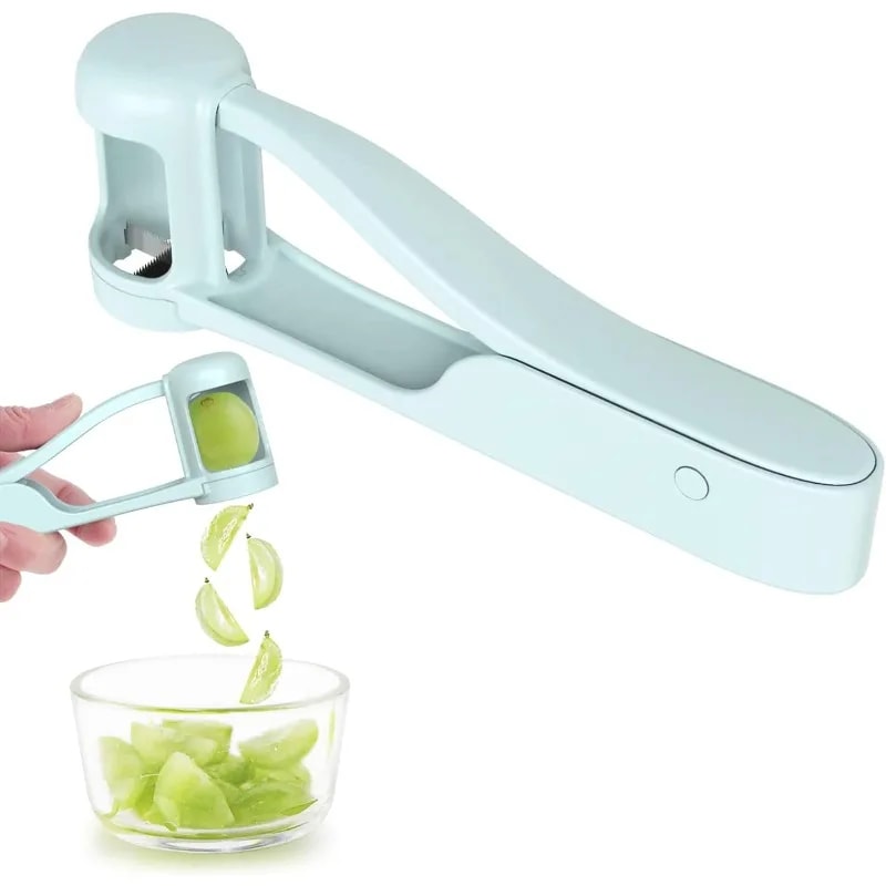 Safety First Grape and Tomato Slicer for Toddlers Quick Fruit Quartering Tool