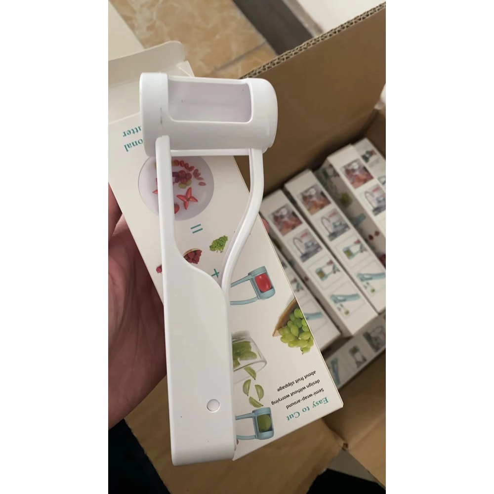 Safety First Grape and Tomato Slicer for Toddlers Quick Fruit Quartering Tool