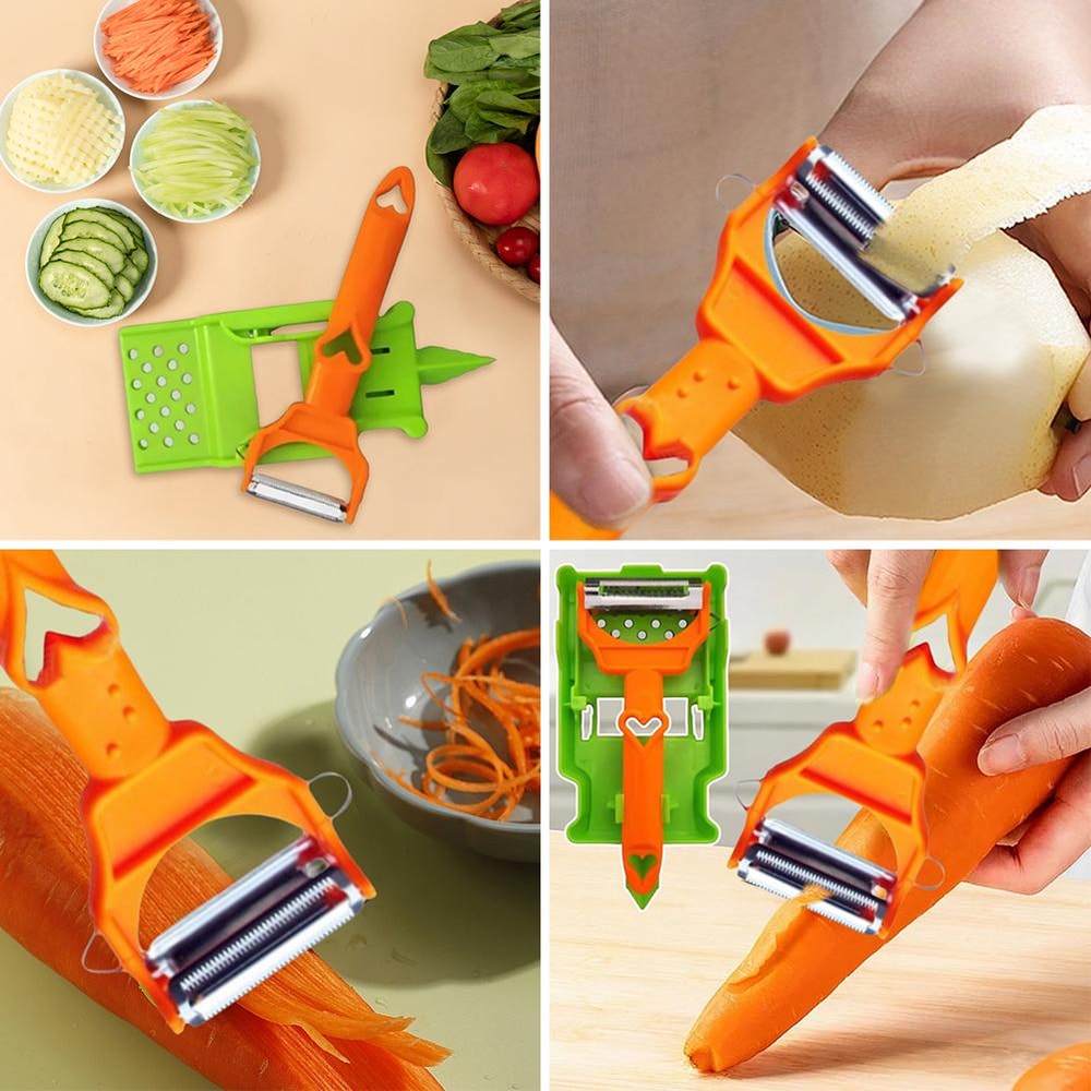Multifunctional Vegetable Peeler and Citrus Juicer for Effortless Kitchen Prep