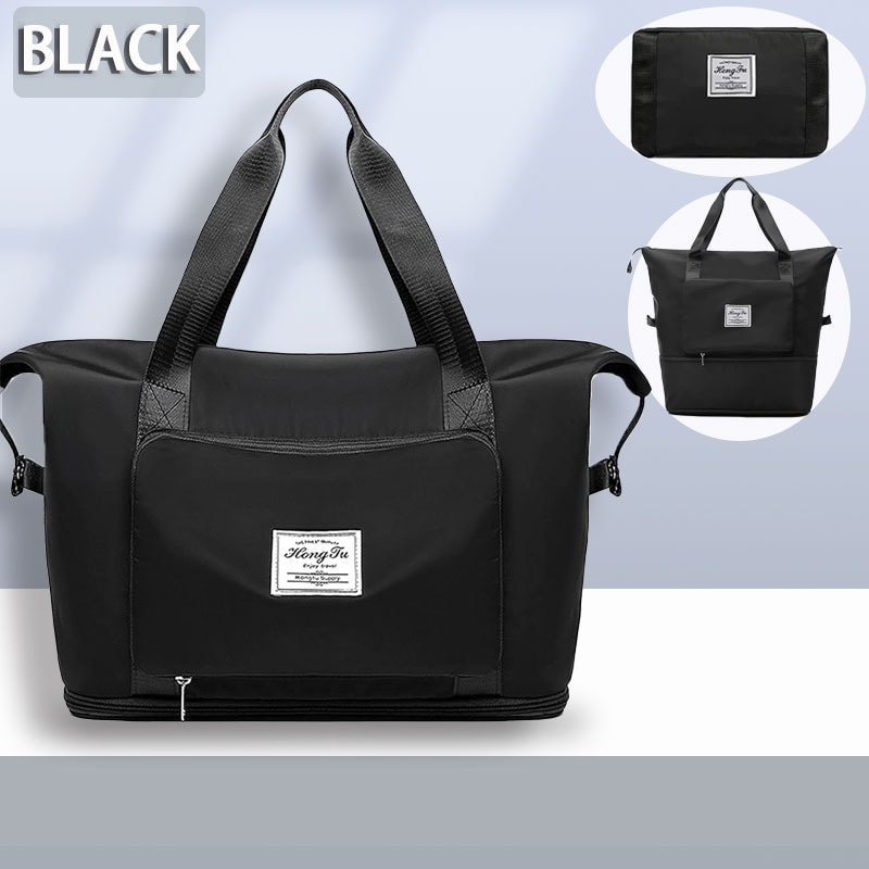 Expandable Large Capacity Travel Bag Waterproof Foldable Weekend Tote and Overnight Luggage