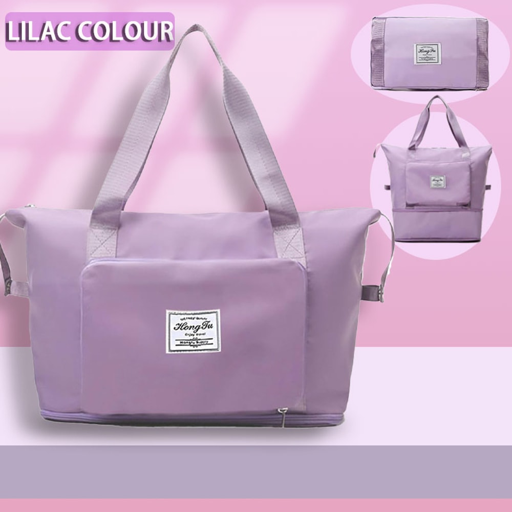Expandable Large Capacity Travel Bag Waterproof Foldable Weekend Tote and Overnight Luggage