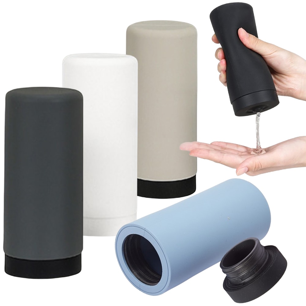 Refillable Silicone Soap Dispenser Squeeze Bottle for Kitchen Sink and Travel