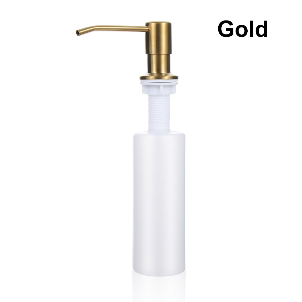 Stainless Steel Built in Kitchen Sink Soap Dispenser with Top Fill Design