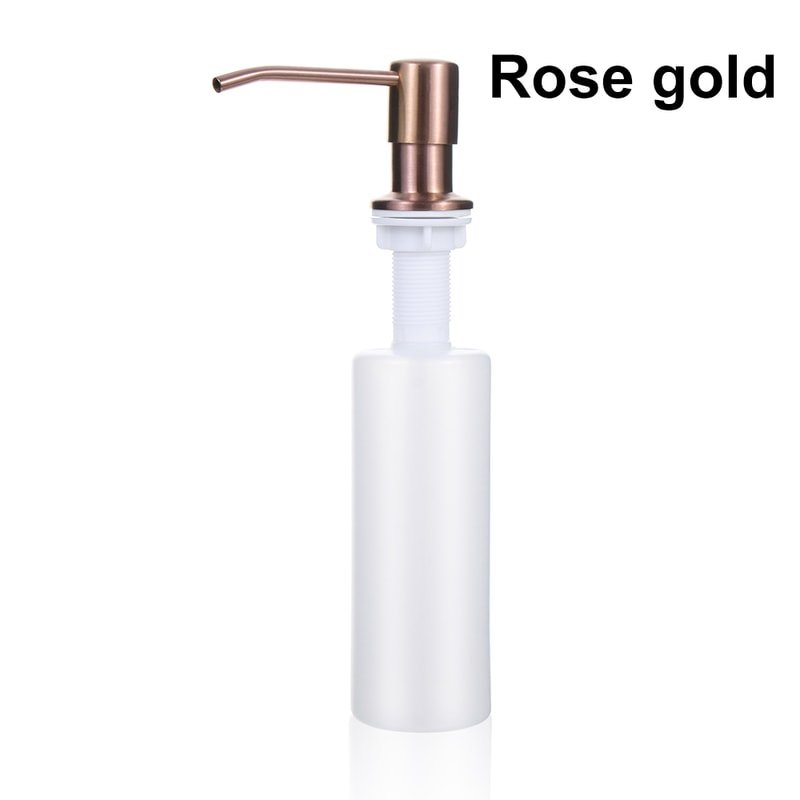 Stainless Steel Built in Kitchen Sink Soap Dispenser with Top Fill Design