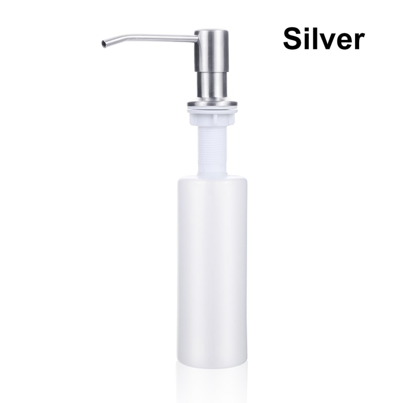 Stainless Steel Built in Kitchen Sink Soap Dispenser with Top Fill Design